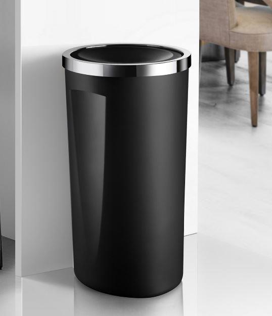 Pnova Lenox Çöp Kovası Siyah 35lt M-E76-06