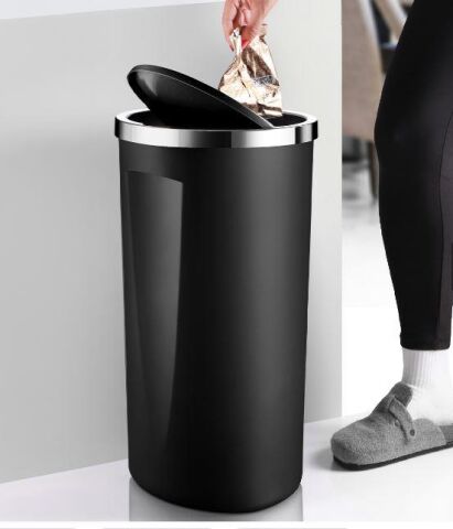 Pnova Lenox Çöp Kovası Siyah 35lt M-E76-06